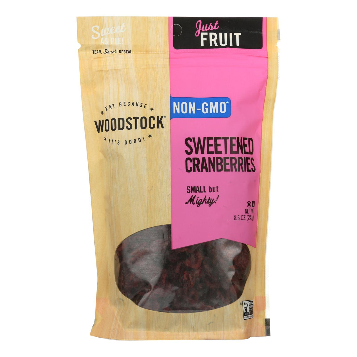 Woodstock Sweetened Cranberries - Case of 8, 8.5 Oz Each - Cozy Farm