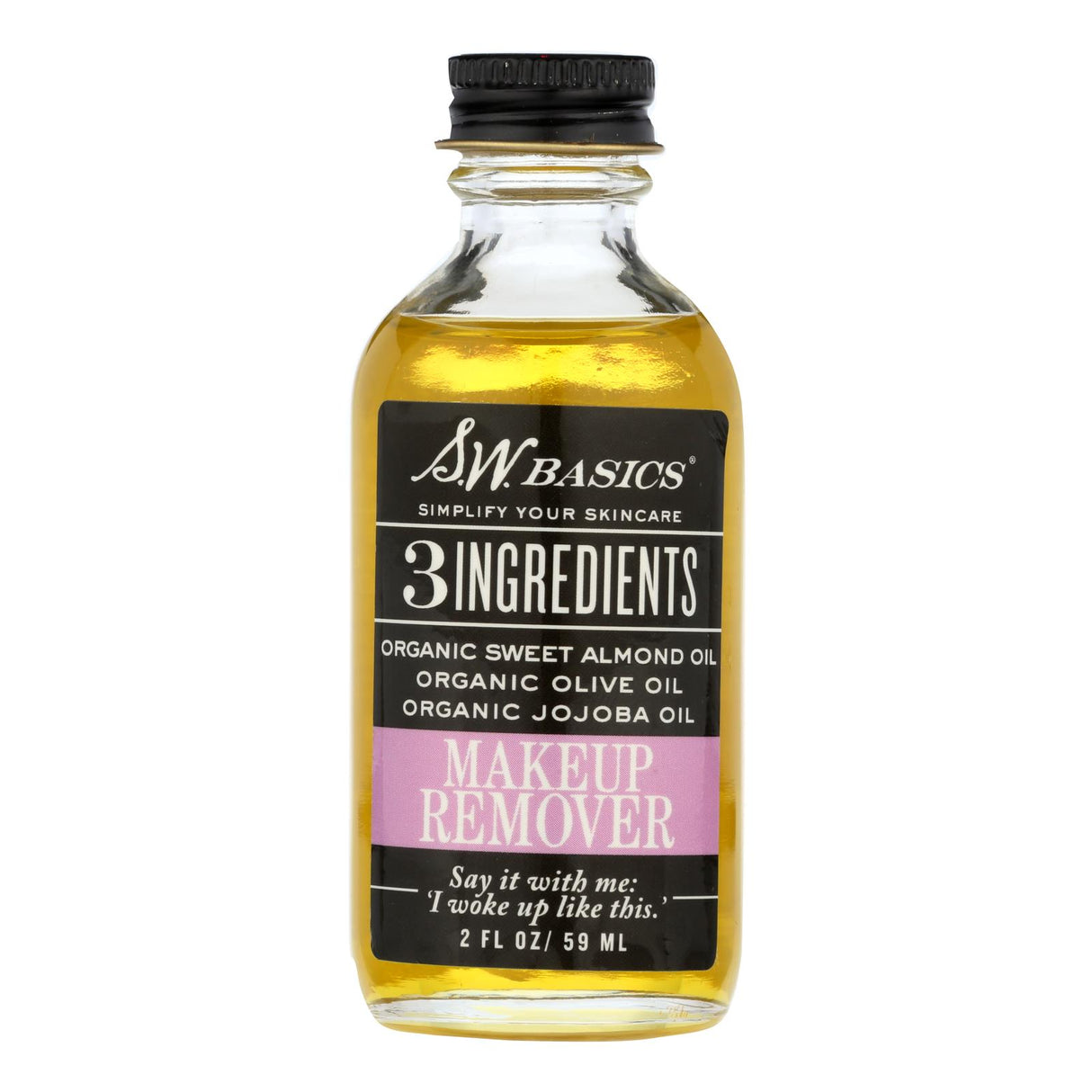 S.W. Basics Makeup Remover (2 oz): Natural 3-Ingredient Formula - Cozy Farm