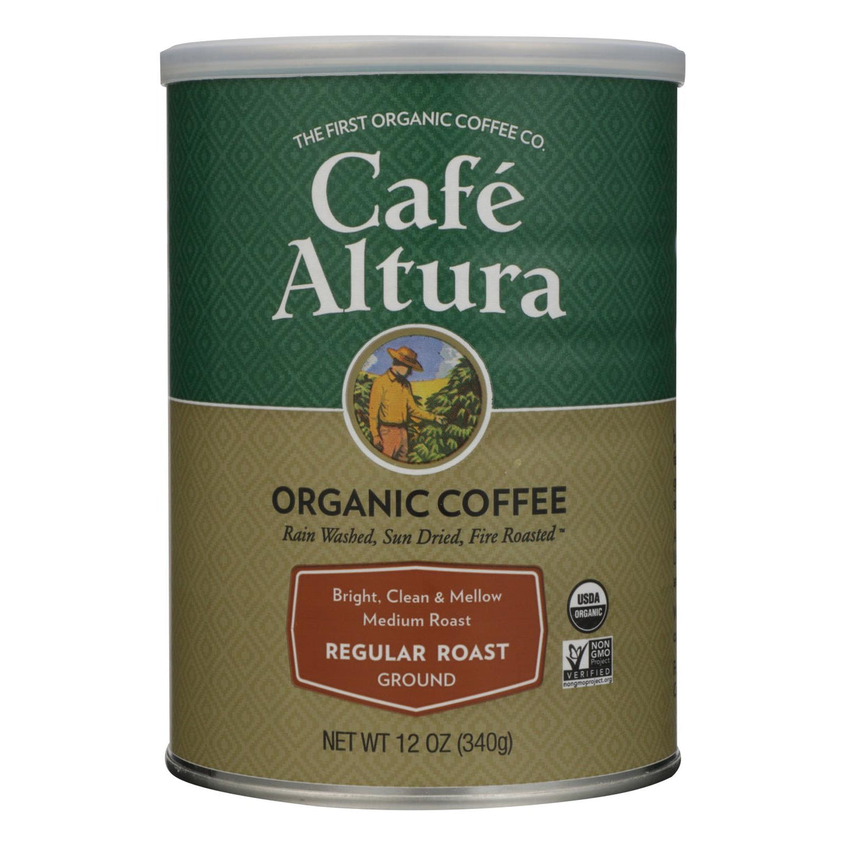 Cafe Altura Organic Ground Coffee - Pack of 6, 12 Oz Regular Roast - Cozy Farm