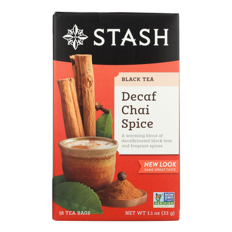 Stash Decaf Chai Spice Black Tea, 18 Count Tea Bags - Cozy Farm 