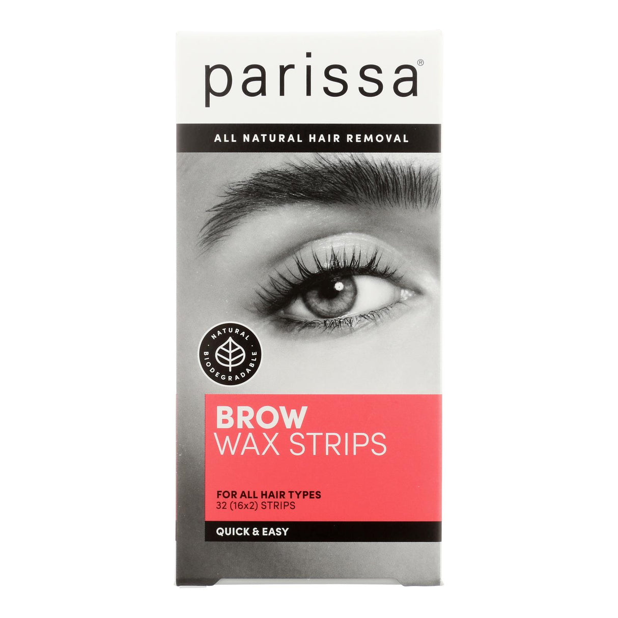 Parissa Wax Strips Quick/Easy Brow (32 Count) - Cozy Farm