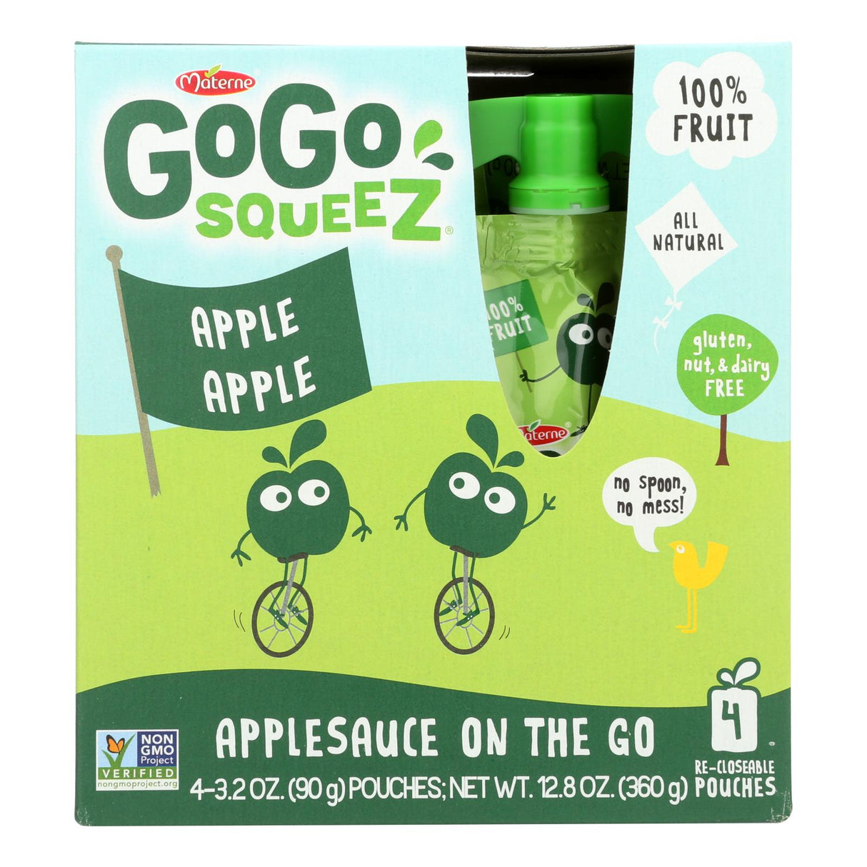 Gogo Squeez Organic Applesauce, 3.2 Oz. (Pack of 12) - Cozy Farm