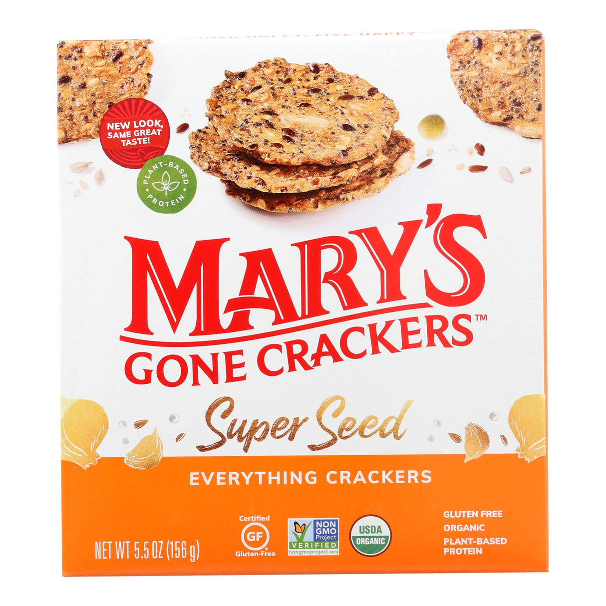 Mary's Gone Crackers Super Seed Everything Crackers (6-Pack, 5.5-Ounce Bags) - Cozy Farm