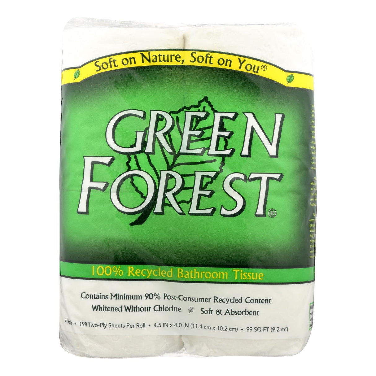 Premium Green Forest Unscented 2-Ply Bath Tissue, Soft, Strong, and Absorbent (Pack of 24) - Cozy Farm