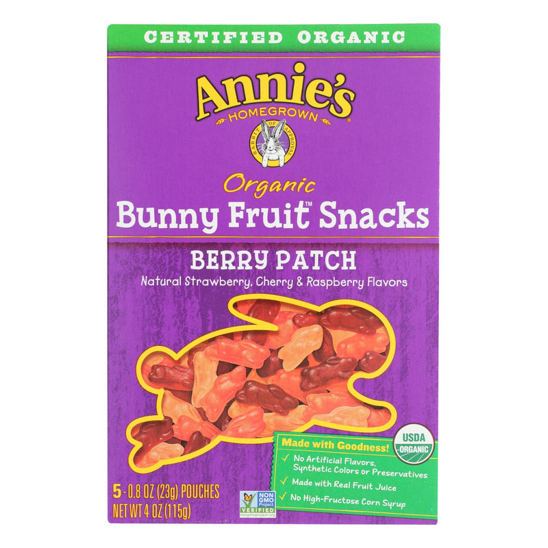 Annie's Homegrown Organic Fruit Snacks, Berry Patch, 4 Oz. (Pack of 10) - Cozy Farm 