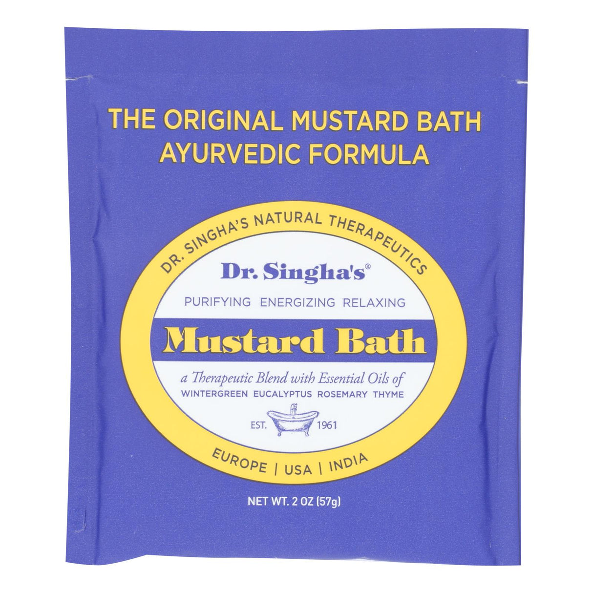 Dr. Singha's Mustard Bath for Relaxation and Relief (14 Packets x 2 Oz.) - Cozy Farm