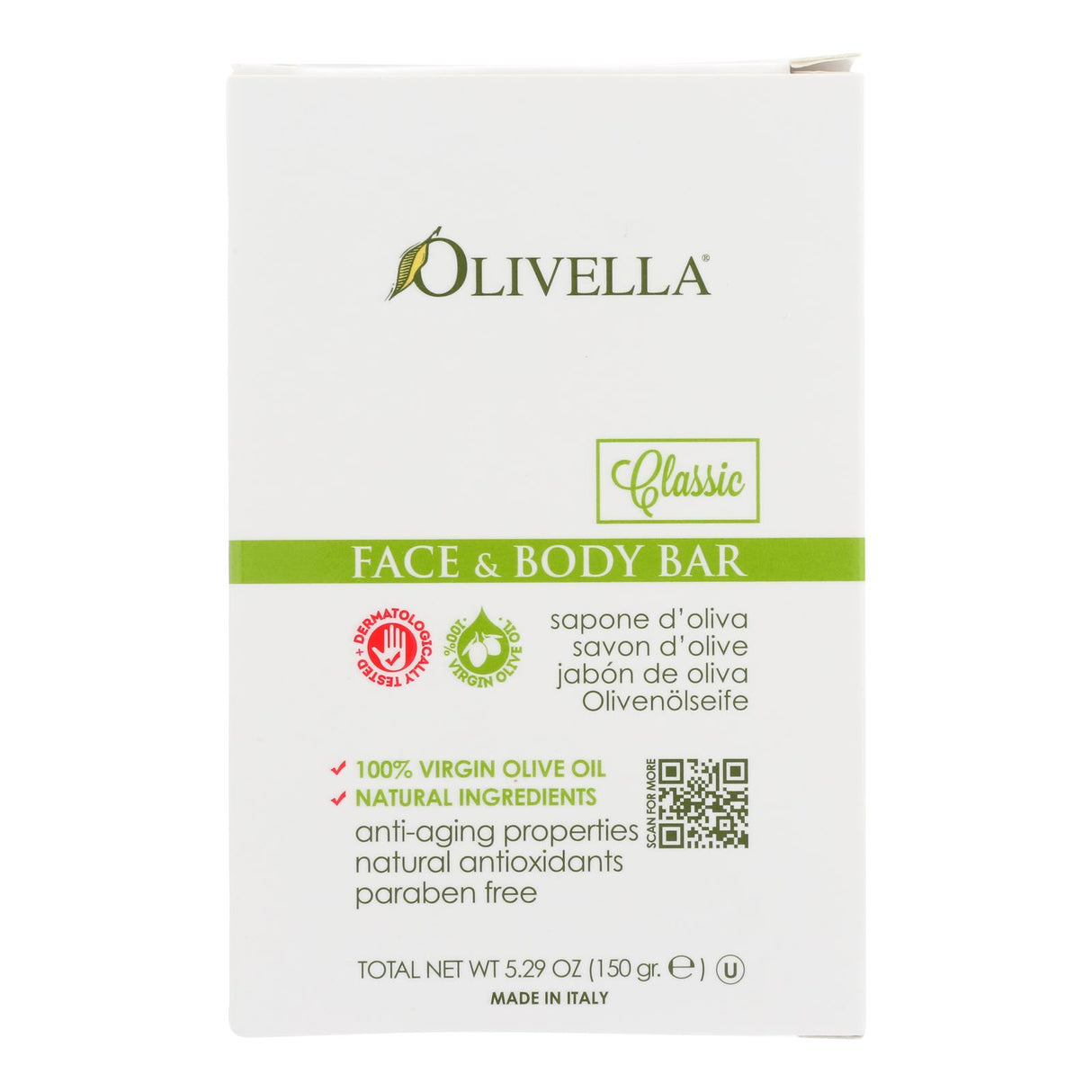 Olivella Face and Body Bar (5.29 Oz.) - Cozy Farm