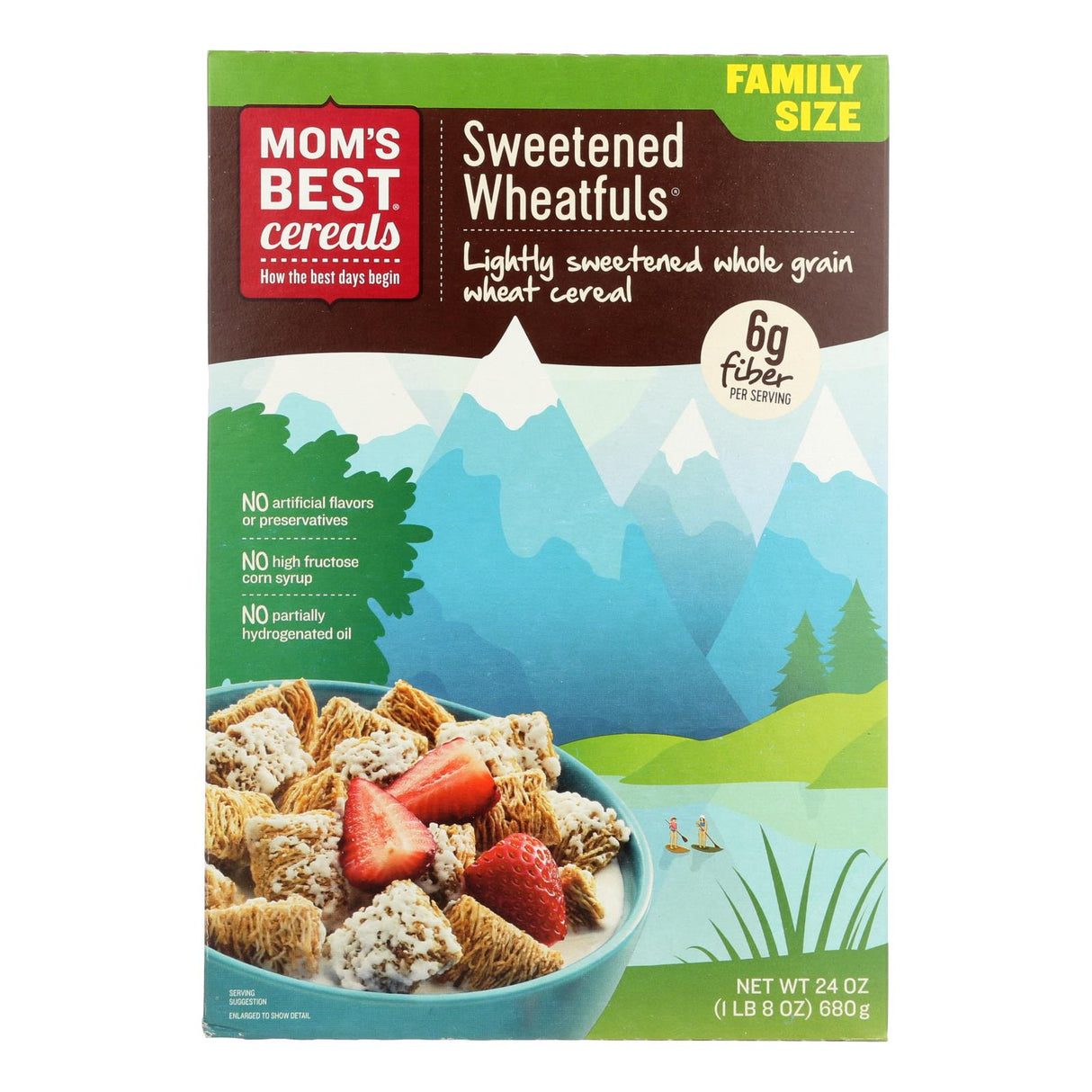 Mom's Best Naturals Wheat-fuls Sweetened - Pack of 12, 24 Oz. each - Cozy Farm