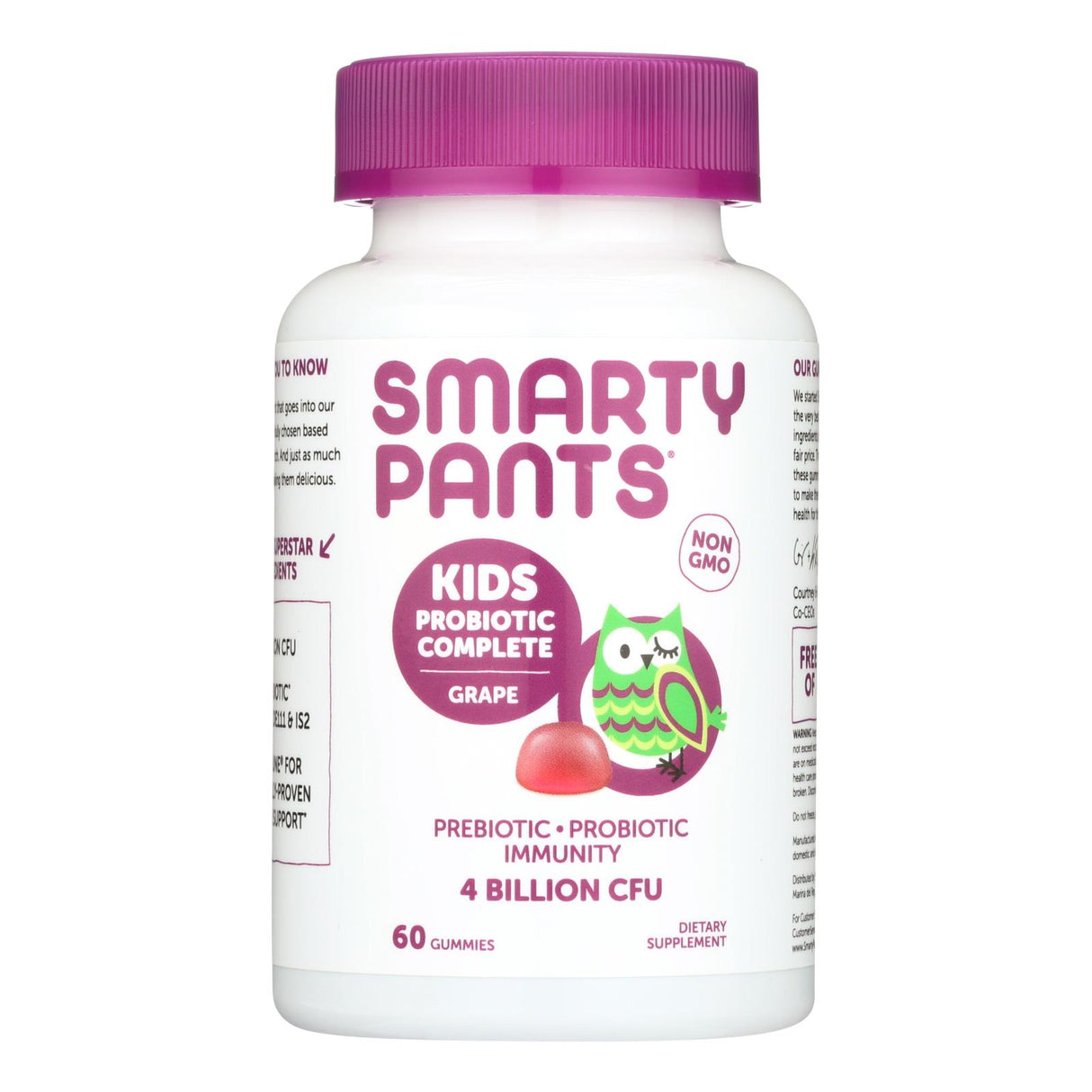 Smartypants Kids Probiotic (Pack of 60) - Grape Flavor - Cozy Farm
