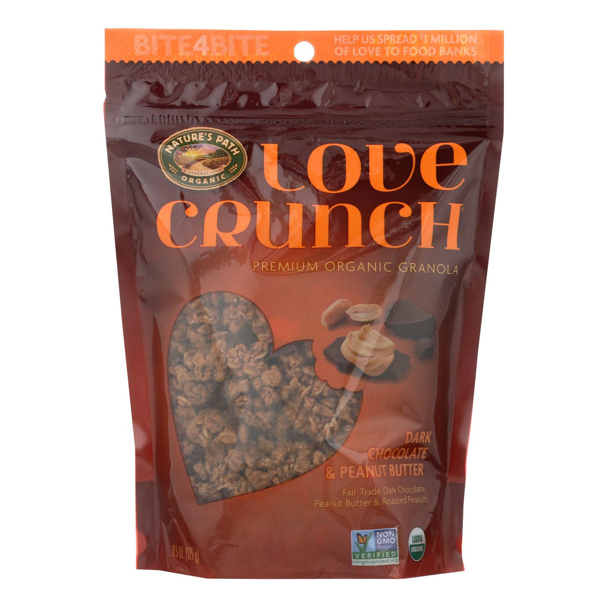 Nature's Path Organic Love Crunch Granola: Indulge in Dark Chocolate & Peanut Butter Bliss (Pack of 6 - 11.5 Oz.) - Cozy Farm