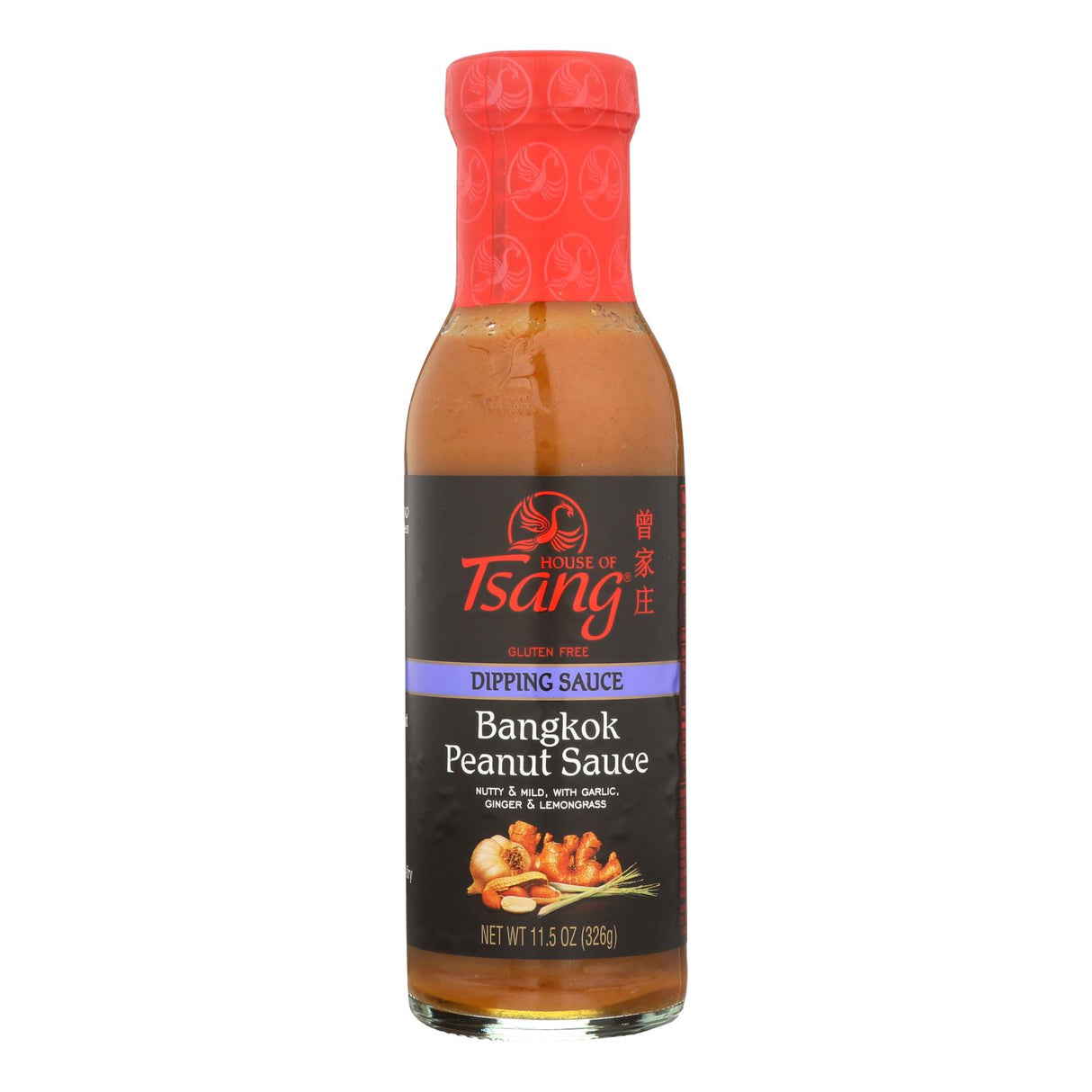 House Of Tsang Bangkok Padang Peanut Sauce (Pack of 6 - 11.5 fl.oz) - Cozy Farm