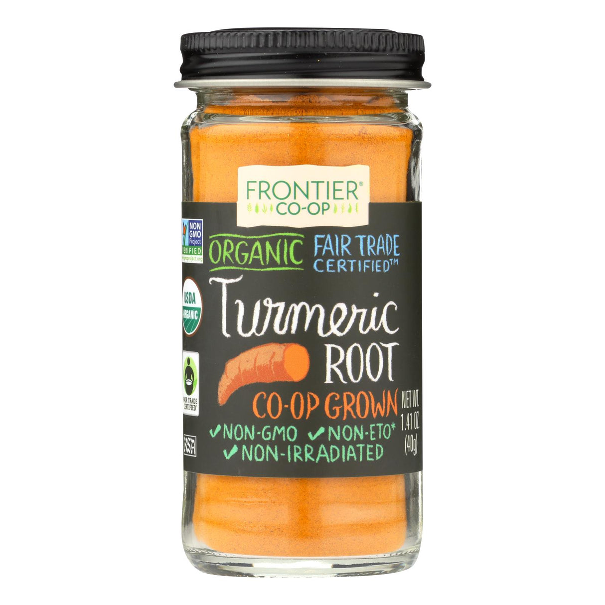 Frontier Organic Ground Turmeric Root, 1.41 Oz. - Cozy Farm