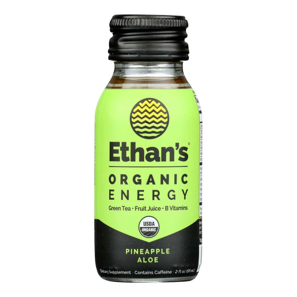 Ethan's Energy Shot: Pineapple Aloe, 2 Oz (Pack of 6) - Cozy Farm