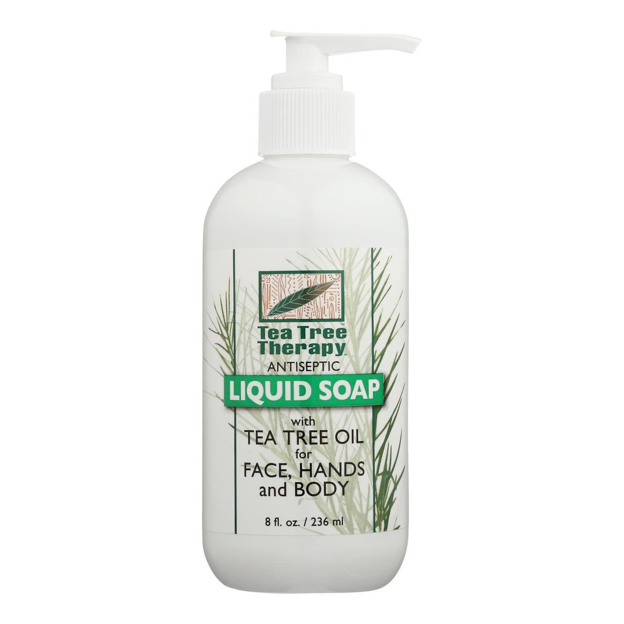 Tea Tree Therapy Antibacterial Liquid Soap (8 Fl Oz) with Australian Tea Tree Oil - Cozy Farm