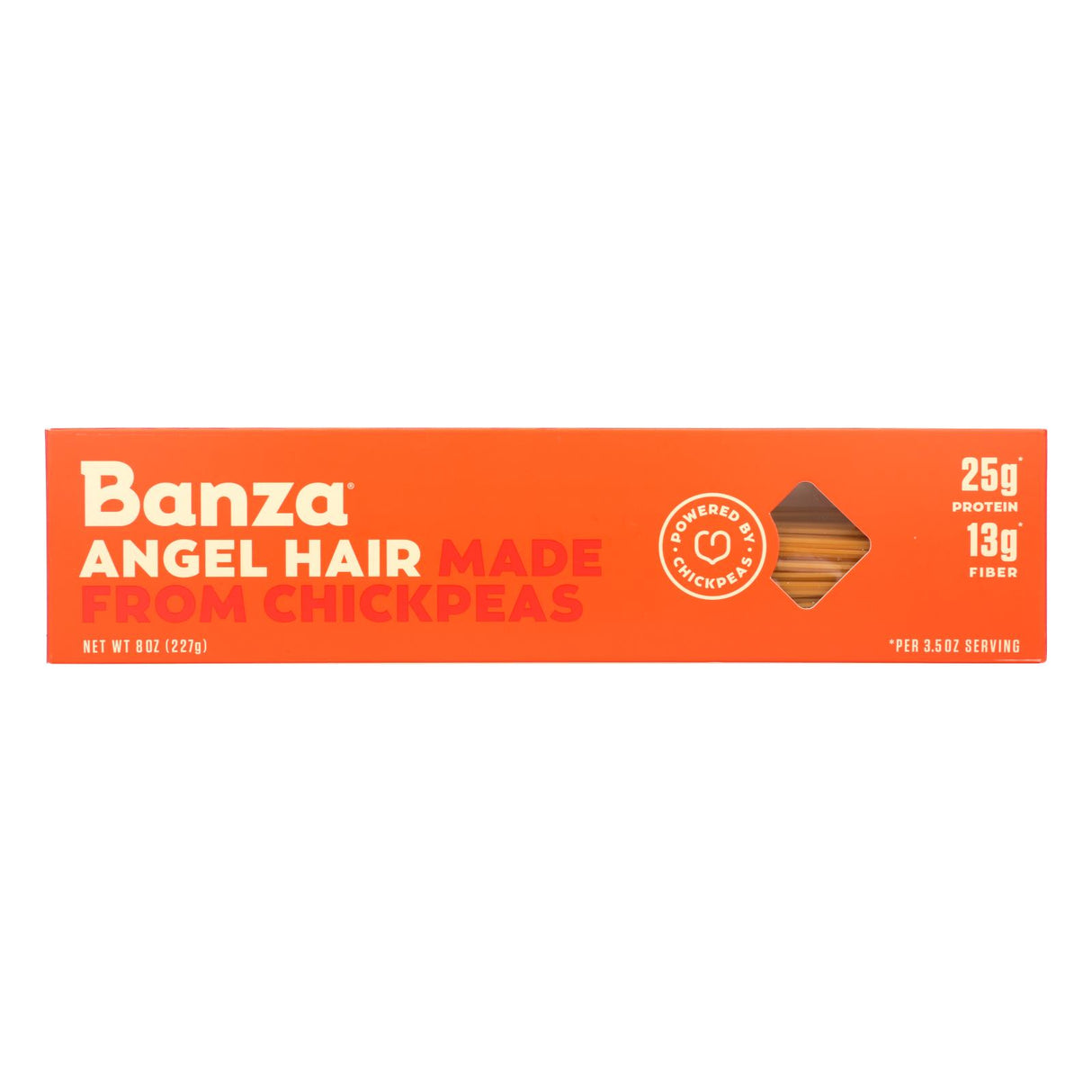 Banza Angel Hair Chickpea Pasta - Case of 12 - 8 oz - Cozy Farm