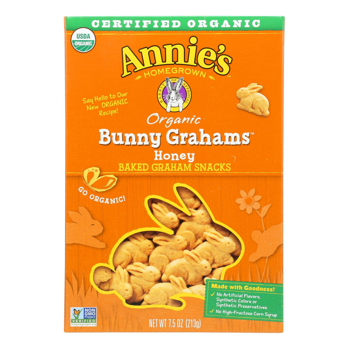 Annie's Homegrown Delightful Honey Bunny Grahams (12 - 7.5 Oz. Packs) - Cozy Farm