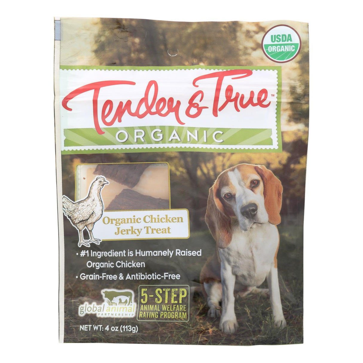 Tender & True Organic Chicken Jerky Treats for Dogs (Pack of 10 - 4 Oz.) - Cozy Farm