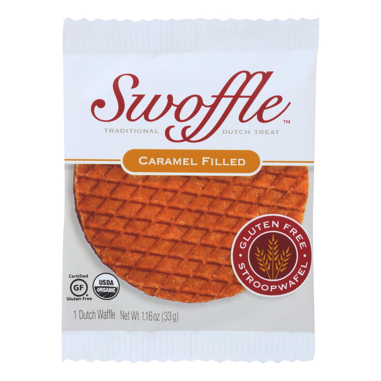 Swoffle Original Caramel Dutch Waffles (Pack of 16) - 1.16 oz. Each - Cozy Farm