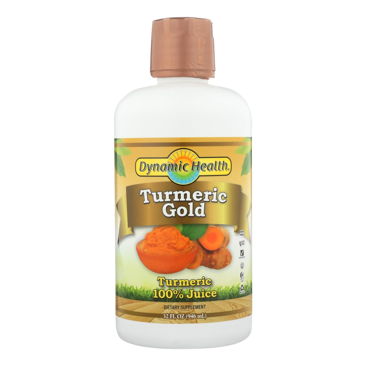 Dynamic Health Turmeric Gold Juice, 32 Oz. - Cozy Farm