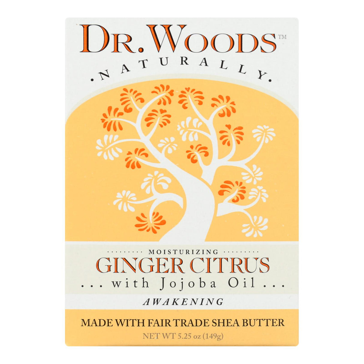 Dr. Woods Ginger Citrus Castile Bar Soap - 5.25 Oz - Cozy Farm