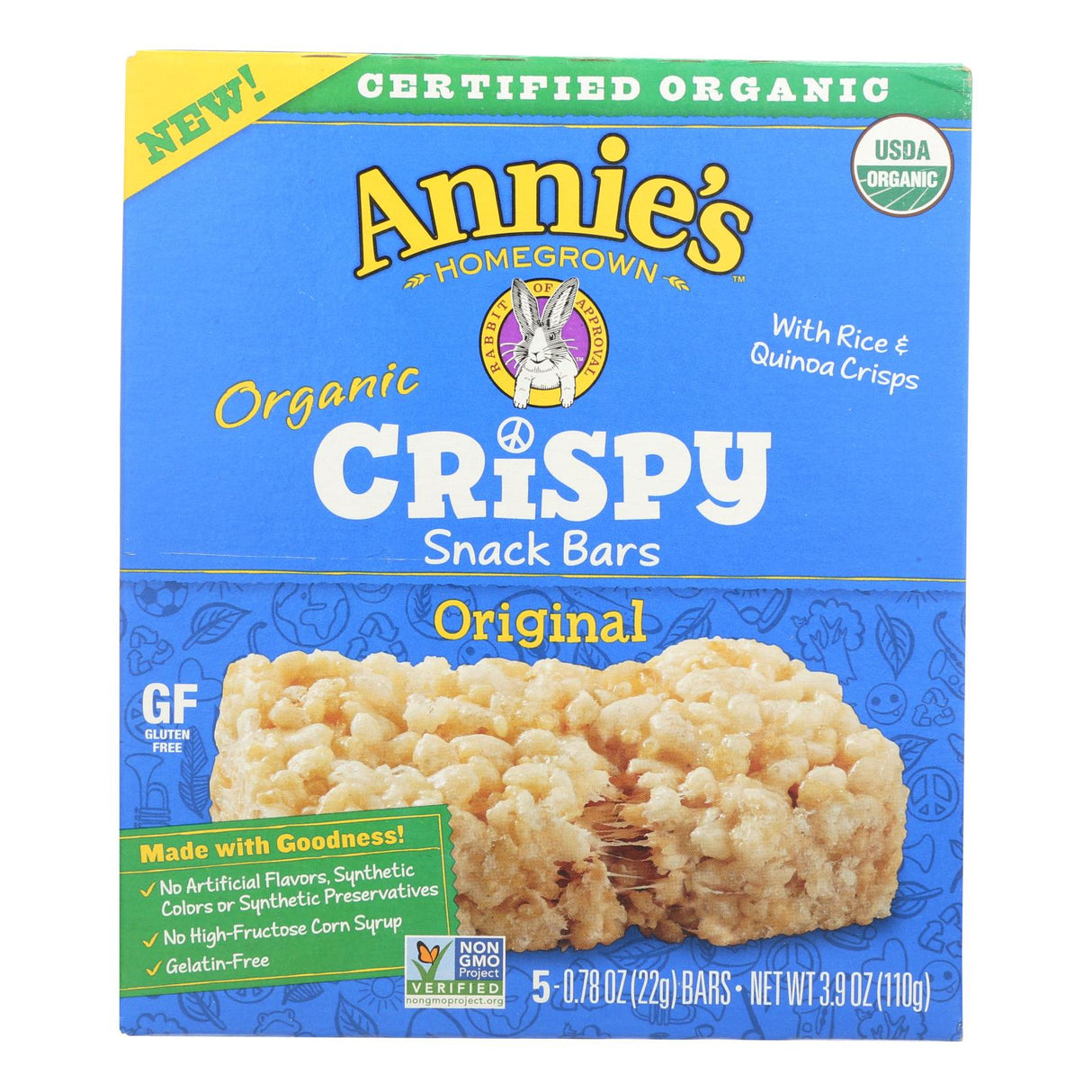 Annie's Homegrown Original Snack Bar Multipack, 8 x 3.9 Oz. - Cozy Farm