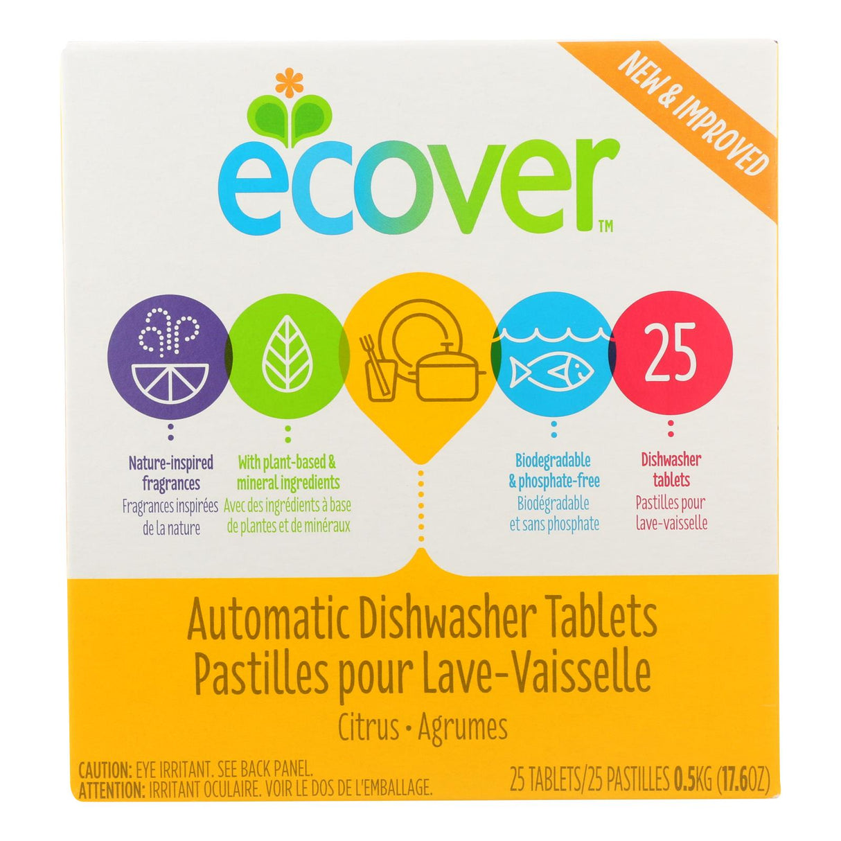 Ecover Automatic Dishwasher Tabs: Clean, Fresh Dishes (Pack of 12) - Cozy Farm