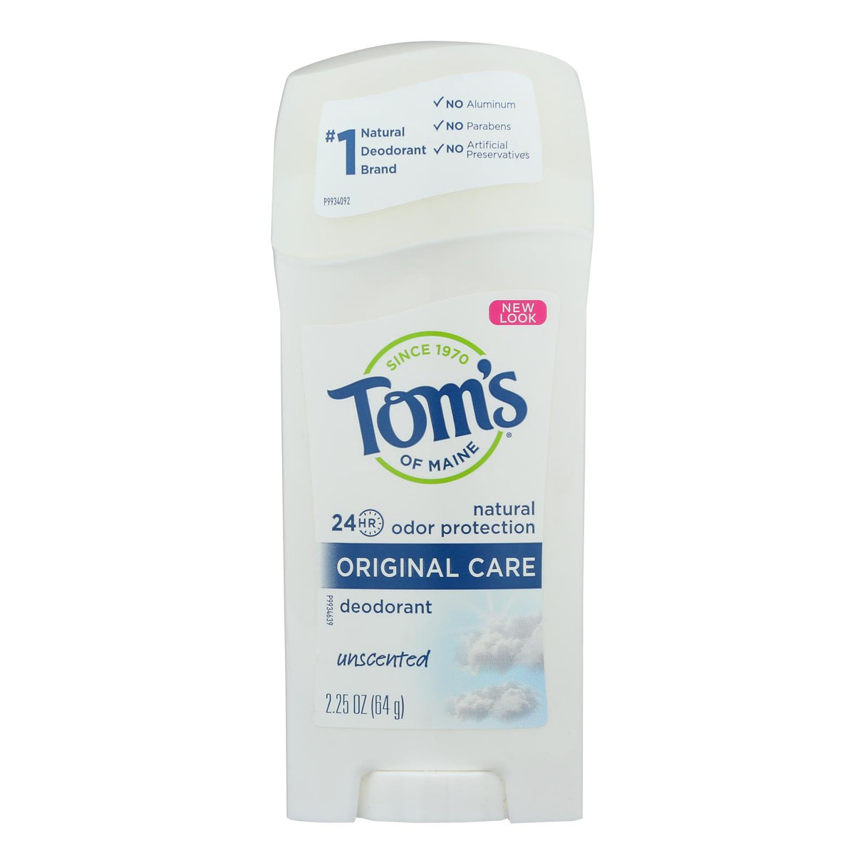 Tom's of Maine Unscented Deodorant for Sensitive Skin (Pack of 6 - 2.25 Oz) - Cozy Farm