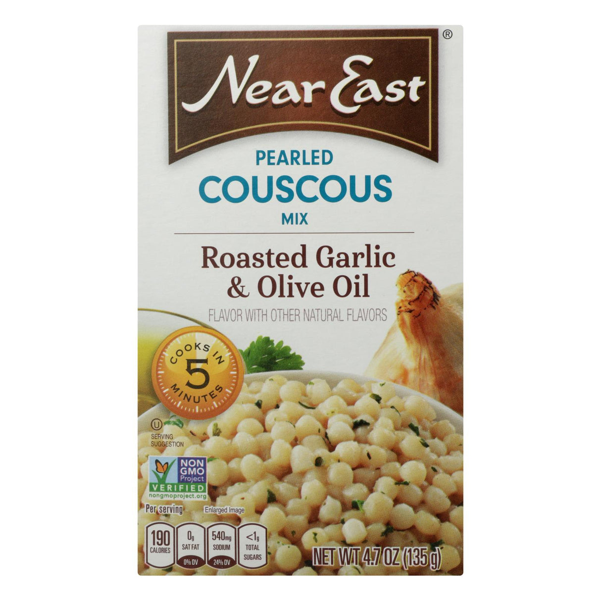 Near East Garlic & Olive Oil Couscous (Pack of 12 - 4.7 oz.) - Cozy Farm