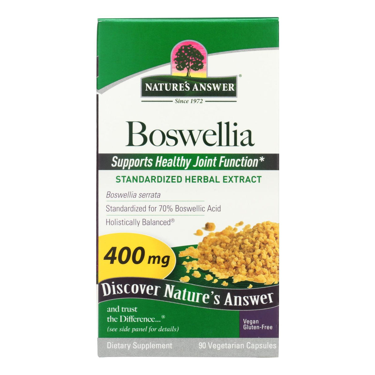 Nature's Answer Boswellia Extract: 90 Vegetarian Capsules for Joint Health - Cozy Farm