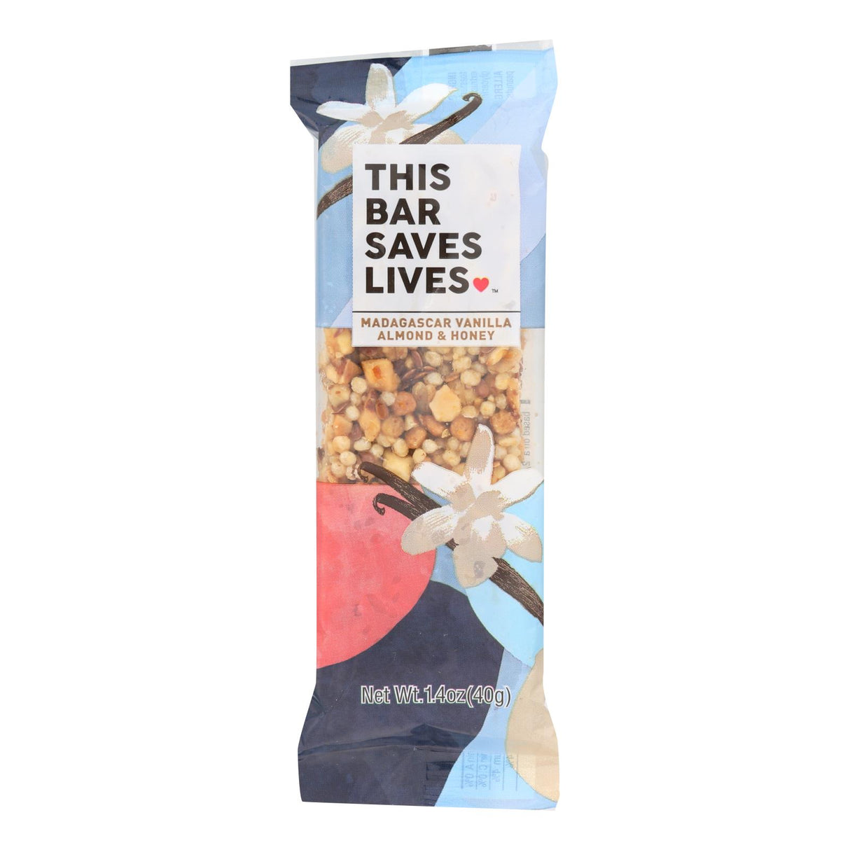 Madagascar Vanilla Almond Honey Protein Bar (Pack of 12, 1.4 Oz.) by This Bar Saves Lives - Cozy Farm