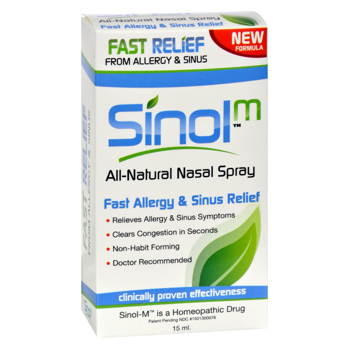 Sinol Homeopathic Allergy and Sinus Relief 15ml Pack - Cozy Farm