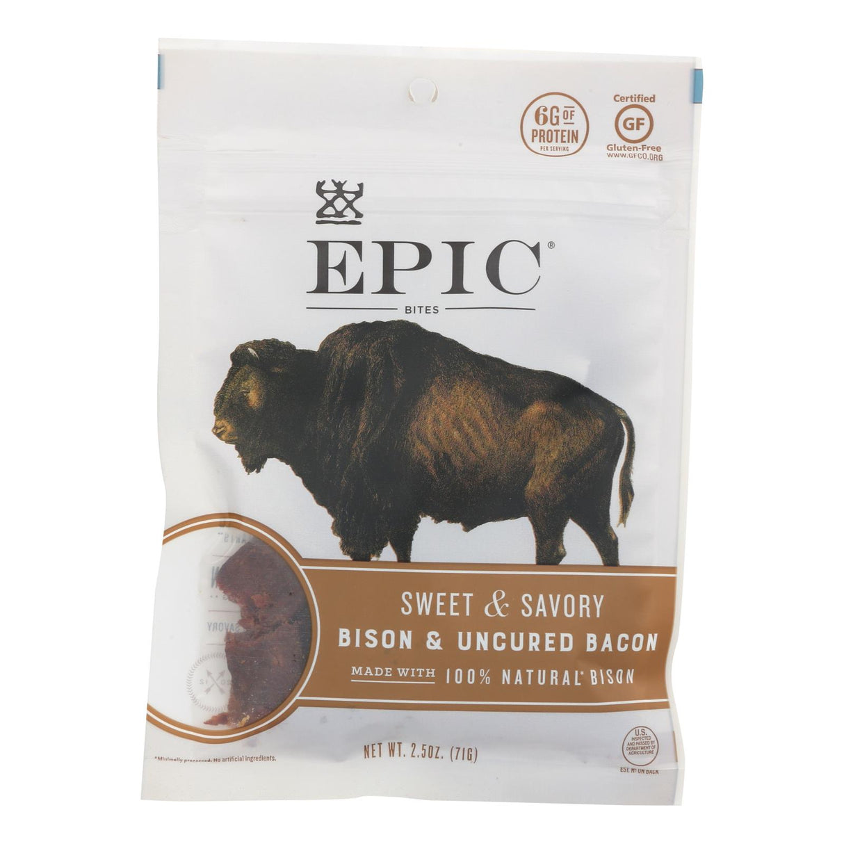 Epic Bison Jerky Bites, 8 x 2.5 Oz. Bags - Cozy Farm