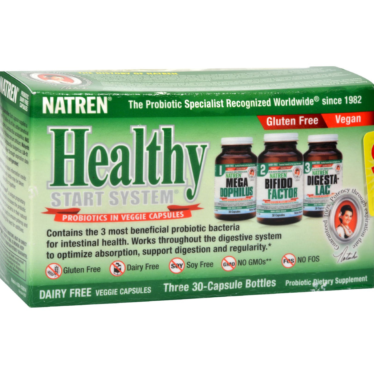 Natren Healthy Start Kit Dairy Free (30 Caps/3 Pack) - Cozy Farm