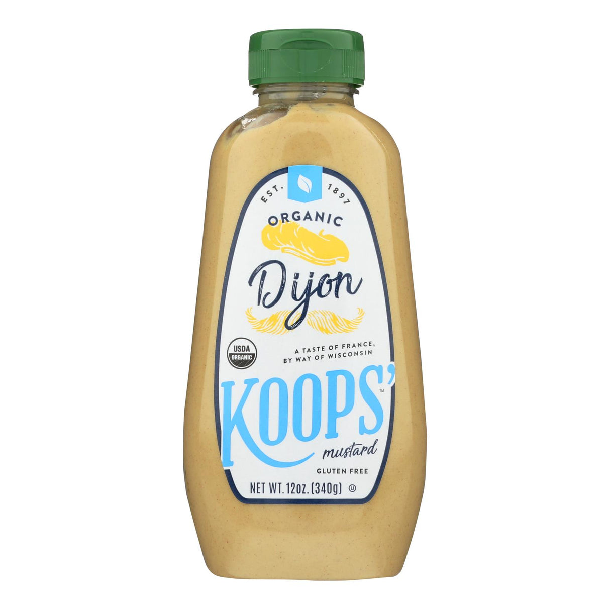 Koop's Organic Dijon Mustard, 12 Ounce Pack of 12 - Cozy Farm