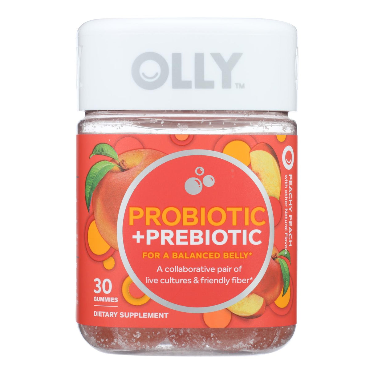 Olly Pro/Prebiotics Peach, 30ct - Cozy Farm