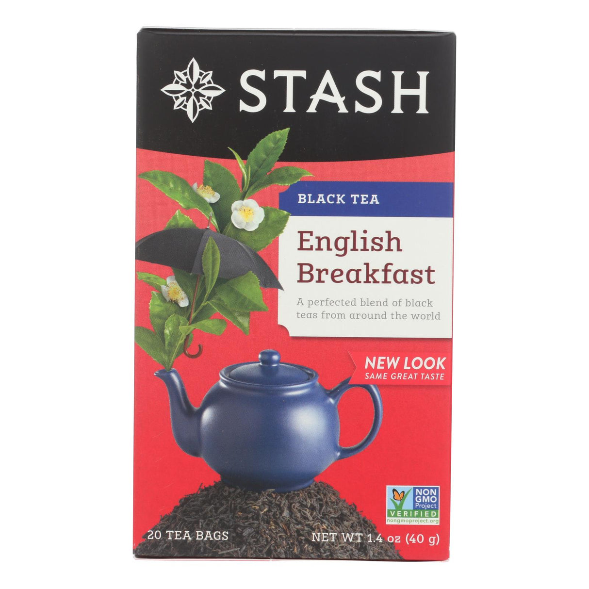 Stash Tea English Breakfast Robust Black Tea (Pack of 6 - 20 Tea Bags) - Cozy Farm