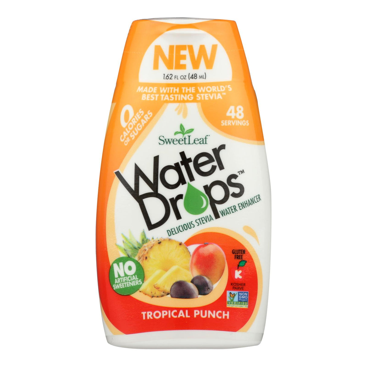 Sweet Leaf Water Drops - Tropical Punch - 1.62 Fl Oz - Cozy Farm