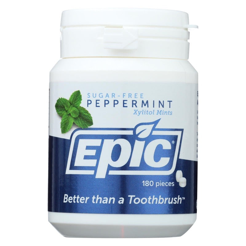 Epic Dental Peppermint Xylitol Mints, 180-Count - Cozy Farm