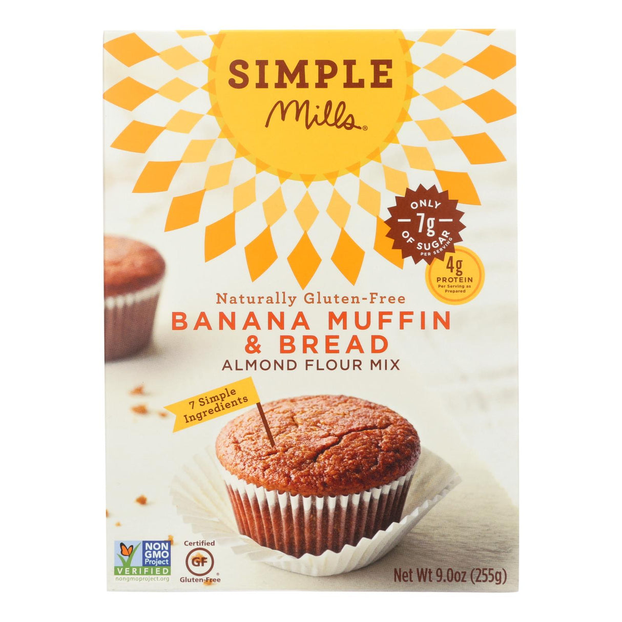 Simple Mills Banana Muffin & Bread Mix, Almond Flour (9 Oz., Pack of 6) - Cozy Farm