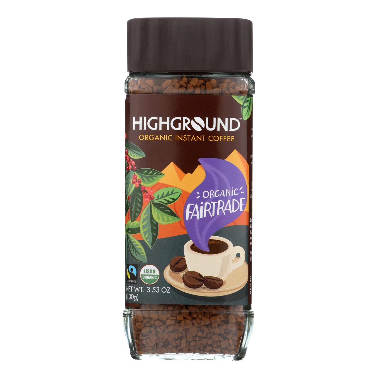 Highground Regular Instant Coffee (Pack of 6 - 3.53 Oz.) - Cozy Farm