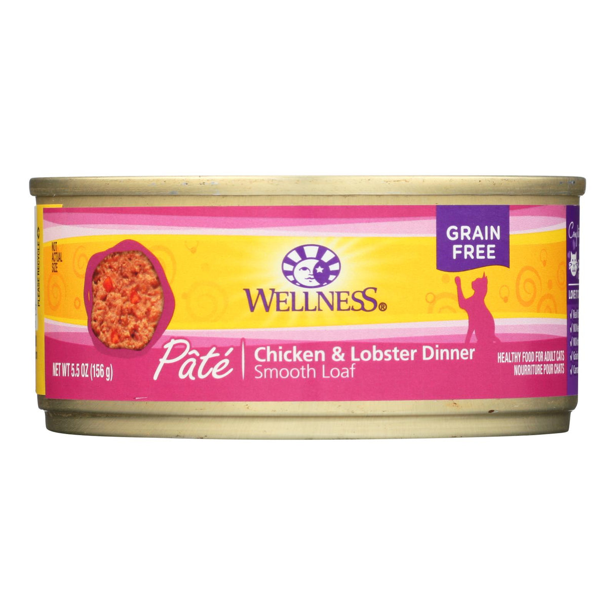 Wellness Pet Products Cat Food - Chicken and Lobster (Pack of 24) - 5.5 Oz. - Cozy Farm