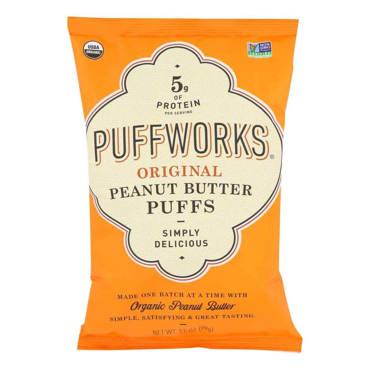 Puffworks Gluten-Free Original Peanut Butter (8-Pack, 3.5 oz) - Cozy Farm