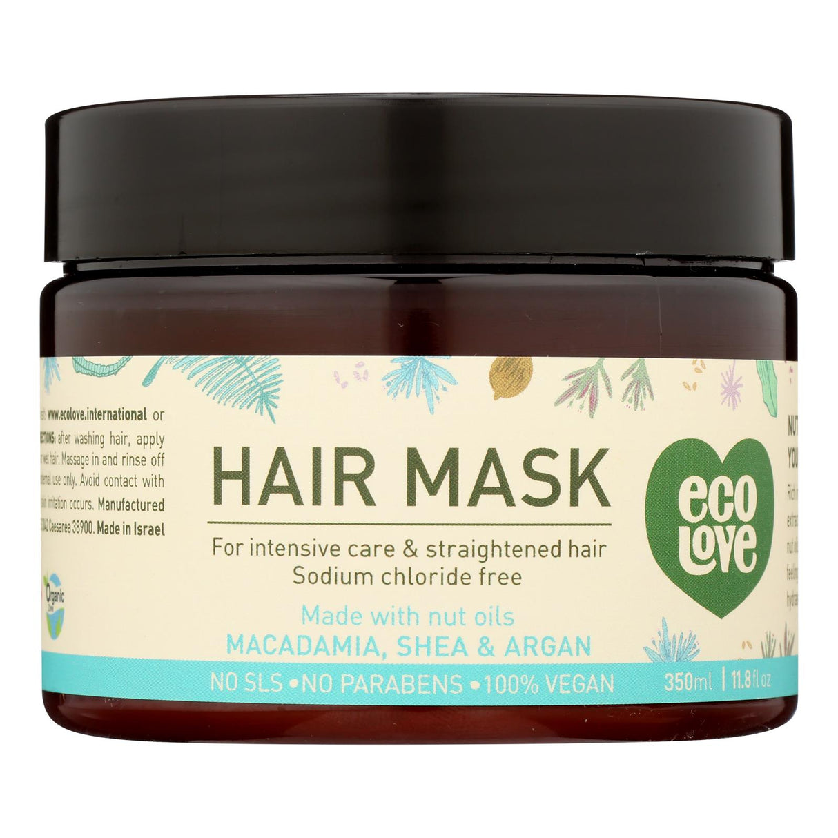 Ecolove Hair Mask Nutrient-Infused Strengthening Treatment - 11.8 Oz. - Cozy Farm