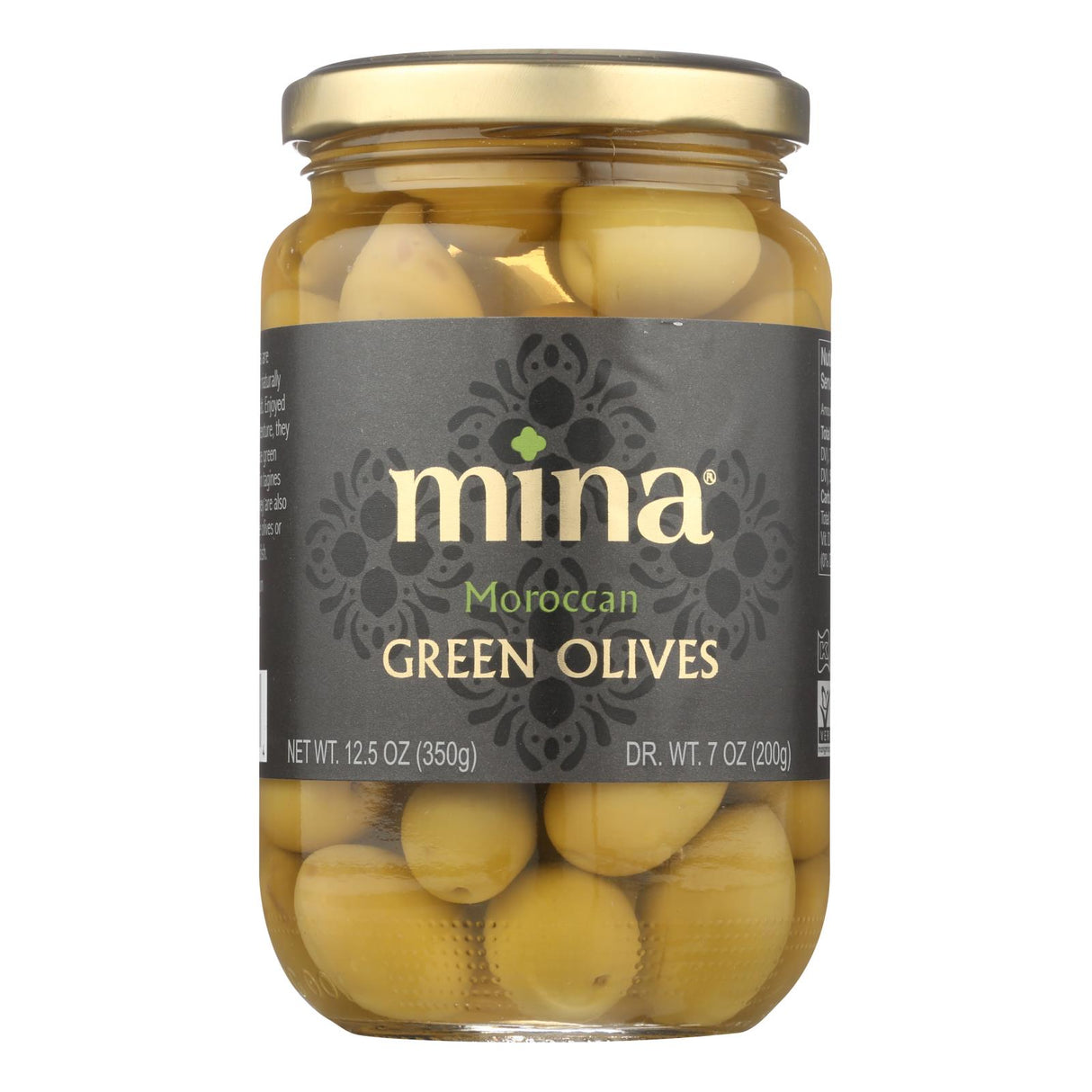 Mina Green Olives (Pack of 6 - 12.5 Oz.) for Salty and Savory Delights - Cozy Farm