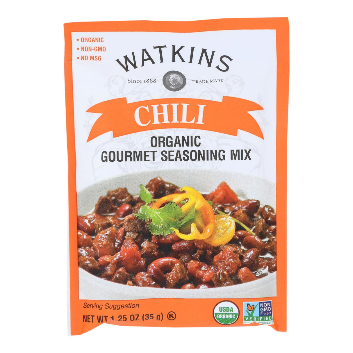 Watkins Gourmet Chili Seasoning Mix, Ideal for Authentic Chili Flavor, 12 Packets x 1.25 Oz - Cozy Farm