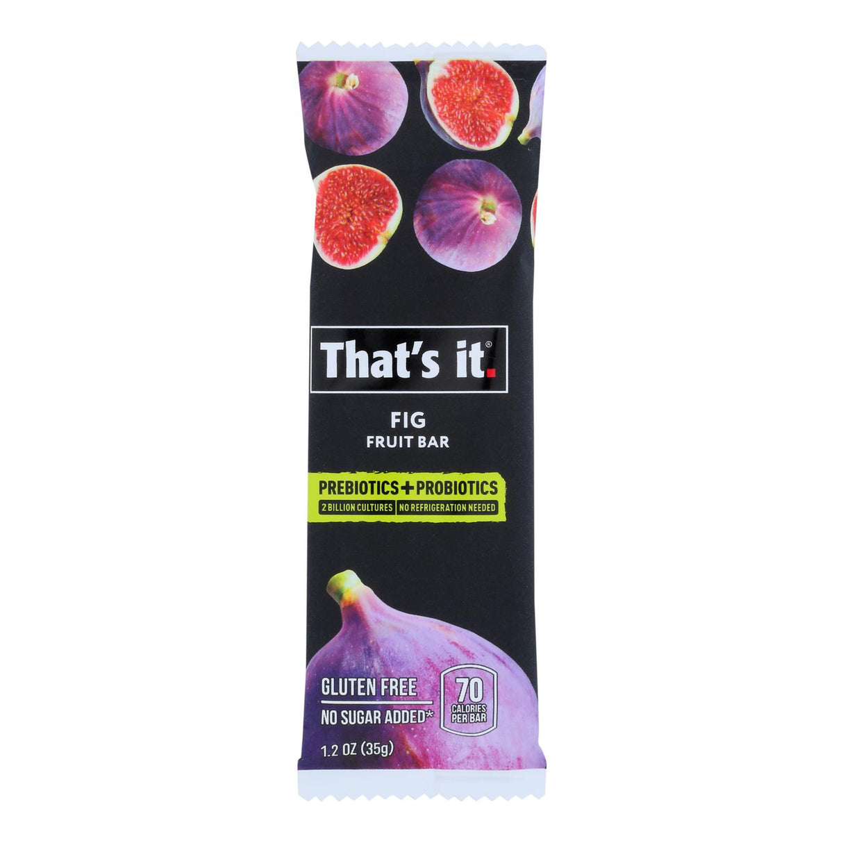 That's It - Probiotic Fruit Bar, Fig, 1.2 Oz - Case of 12 - Cozy Farm