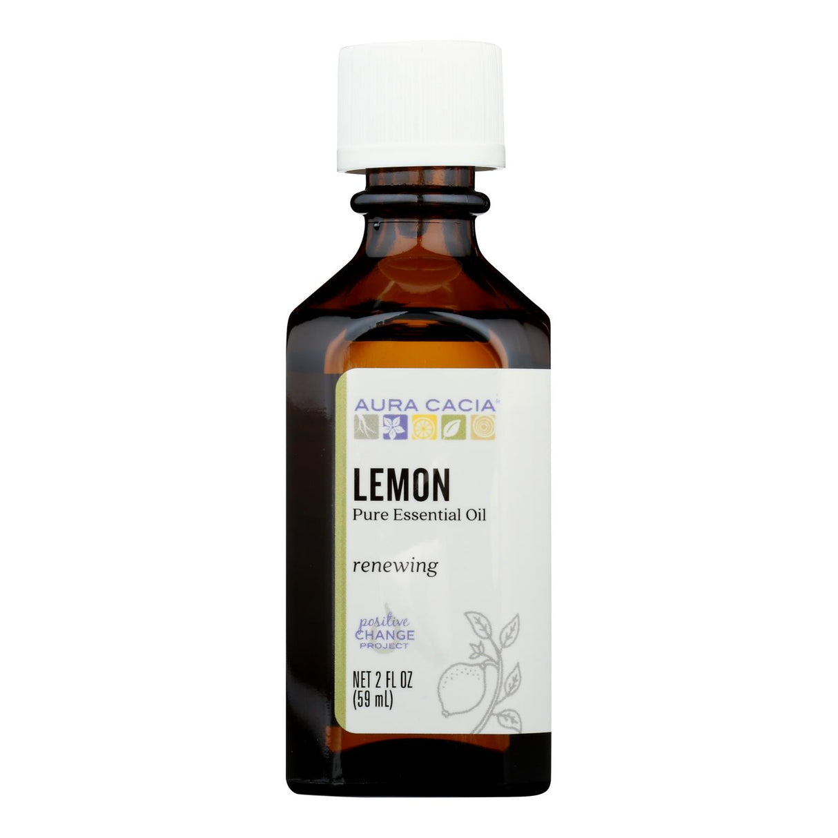 Aura Cacia Essential Oil Lemon , 2 Fl Oz - Cozy Farm