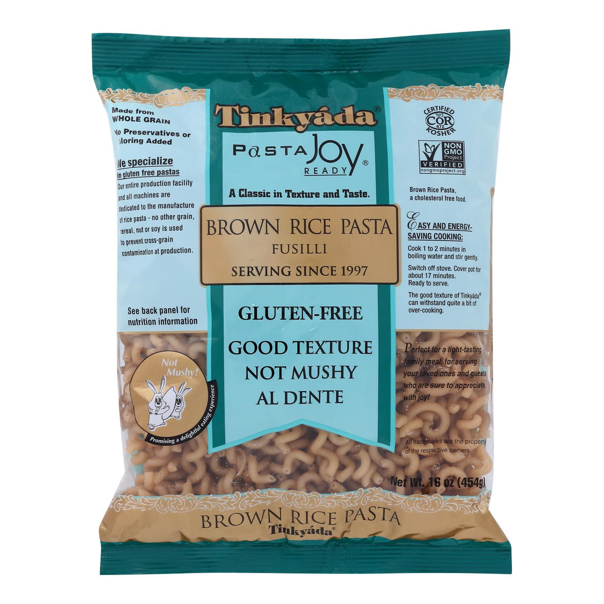 Tinkyada Brown Rice Fusilli Pasta Multi-Pack (16 Oz. Each) - Cozy Farm
