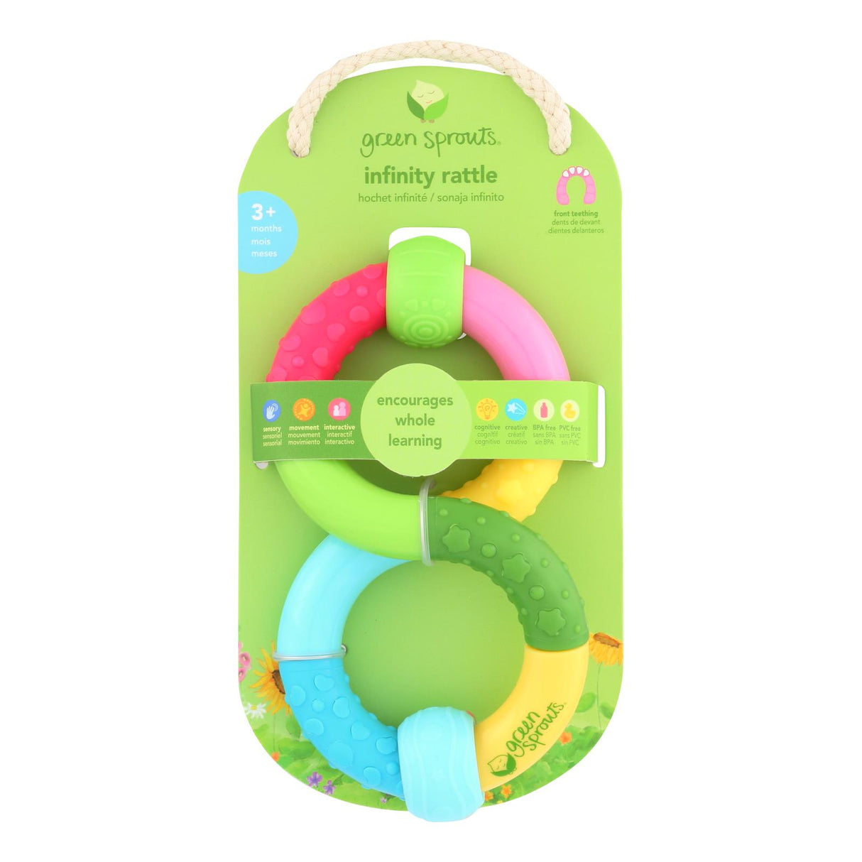 Green Sprouts Infinity Teether Rattle - Cozy Farm