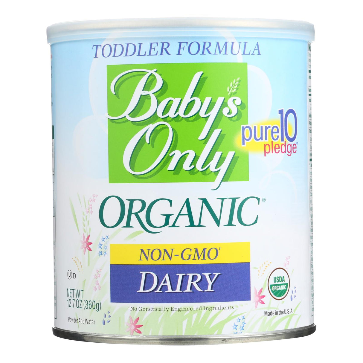 Baby's Only Organic Dairy Toddler Formula (Iron-Fortified, 12.7 oz, Pack of 6) - Cozy Farm